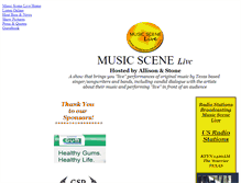 Tablet Screenshot of musicscenelive.com